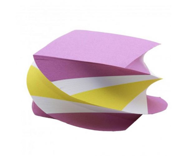 Šareni spiralni blok za bilješke 8,5x8,5x6 cm