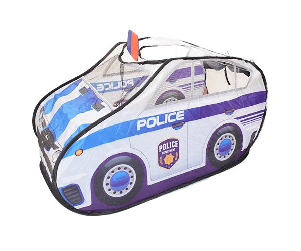 Šator za igru policijskog auta s mrežastim prozorima 99x50x50cm