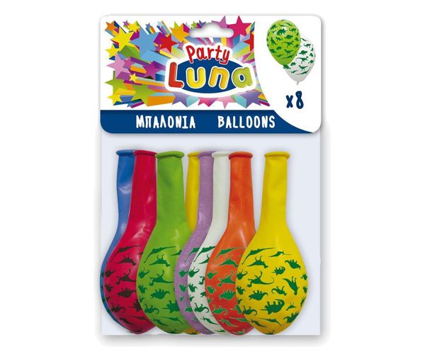 Šareni set balona za zabavu dinosaura 8kom