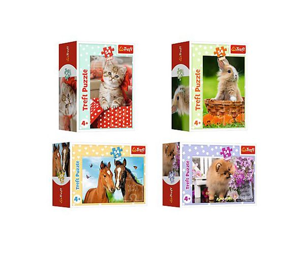 Šarmantne životinje 54kom mini puzzle 4 vrste - Trefl