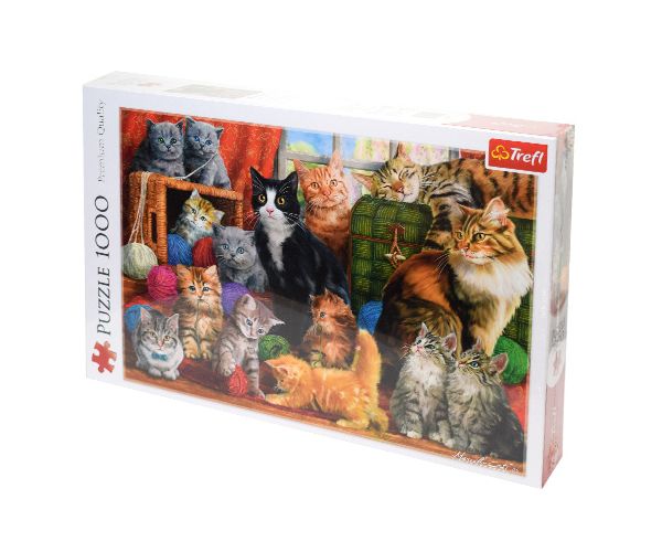 Sastanak mačaka puzzle 1000kom - Trefl