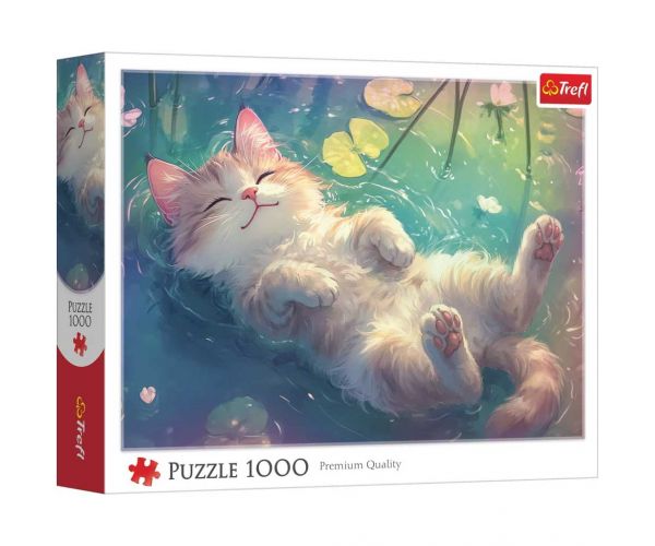 Cicák tökéletes kikapcsolódása 1000db-os puzzle - Trefl