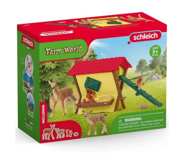 Schleich: Farm World - Erdei állatok etetője játékszett (42658)
