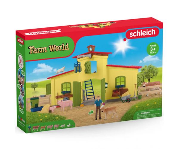 Schleich: Farm World - Nagy farm állatokkal játékszett (42605)