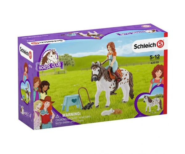 Schleich: Horse Club - Mia és Spotty játékszett ló figurával (42518)