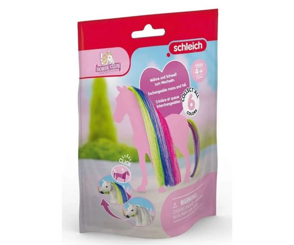 Schleich Horse Club: Sofia's Beauties - Szivárvány színű sörény és farok kiegészítő szett (42654)