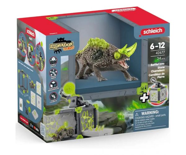 Schleich: Battlecave kő kameleon szett (42677)