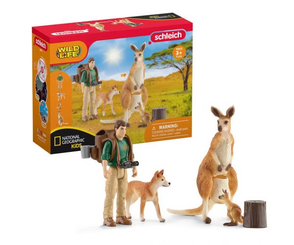 Schleich: Wild Life - Kenguru kaland figura szett (42550)