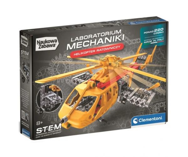 Science & Play: Mechanikai műhely - Helikopter építőkészlet - Clementoni