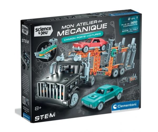 Science & Play: Mechanikai műhely - Szállító kamion építőkészlet - Clementoni