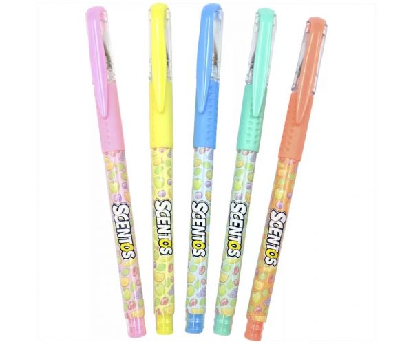 Scentos mirisljivi gel olovke, set od 5 komada - pastelne boje
