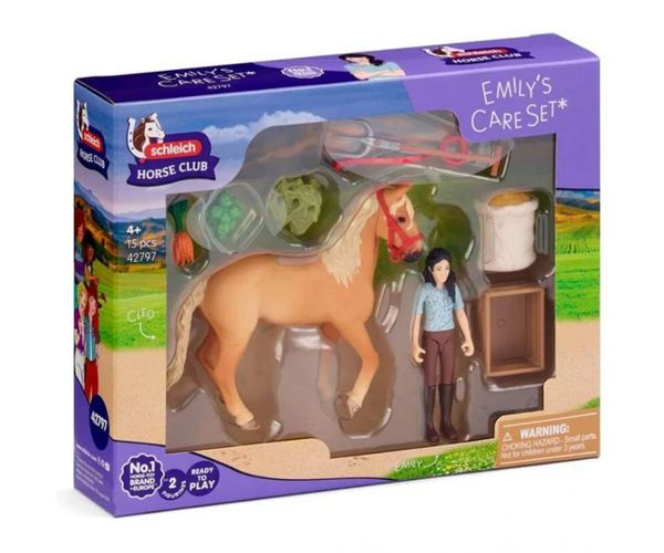 Schleich: Horse Club Emily lóápolási szettje (42797)