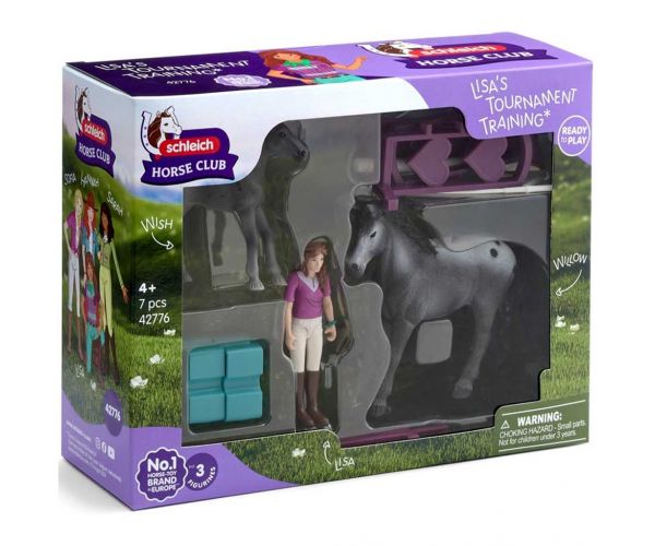 Schleich Horse Club: Lisa versenyedzése játékszett (42776)