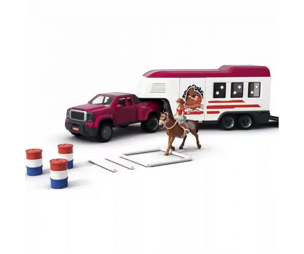 Schleich: Terensko vozilo za prijevoz konja s konjima (42705)