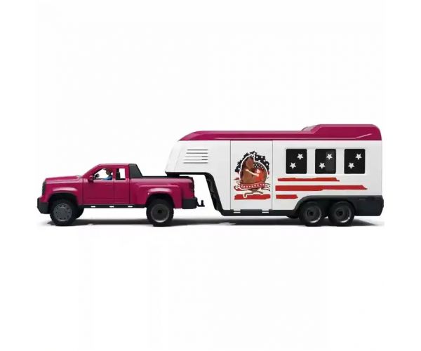 Schleich: Terensko vozilo za prijevoz konja s konjima (42705)