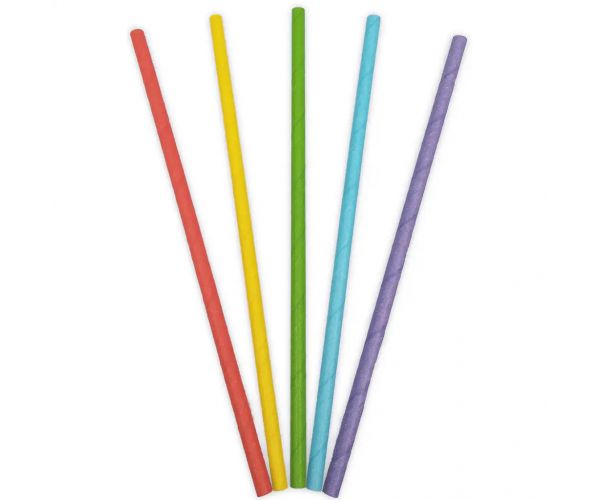 Set od 50 šarenih papirnatih slamki