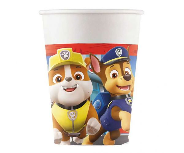 Set papirnatih čaša od 8 komada Paw Patrol, 200 ml