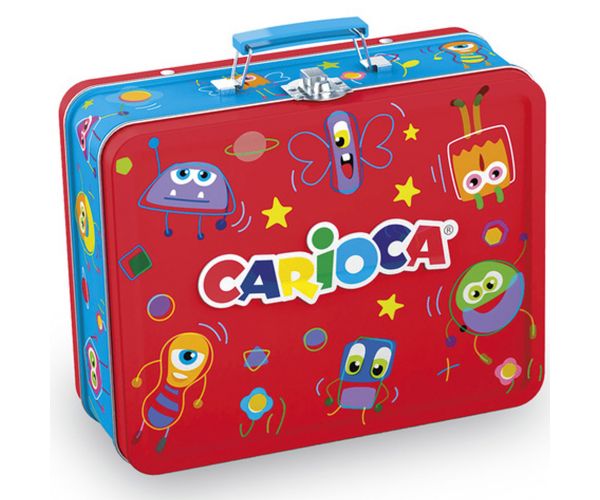 Színes filctoll szett fém dobozoban 80db-os - Carioca