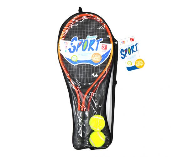 Set teniskih reketa s 2 loptice u torbi 52cm