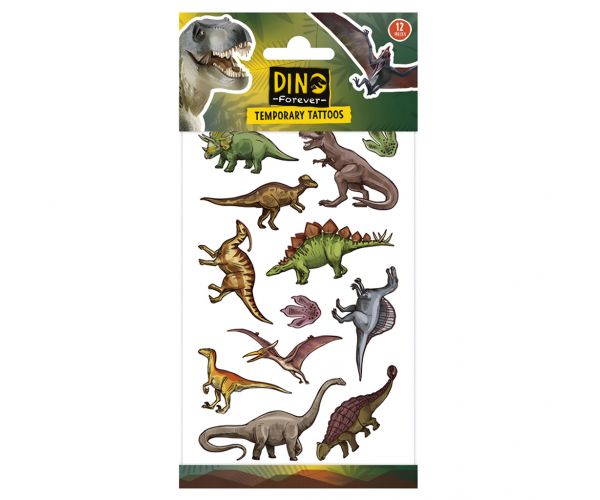 Set tetovaža s uzorkom dinosaura