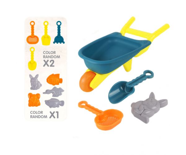 Set za pijesak s kolicima, 4-dijelni set