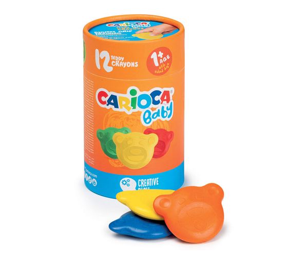 Set bojica u obliku medvjedića Baby Teddy od 12 dijelova - Carioca