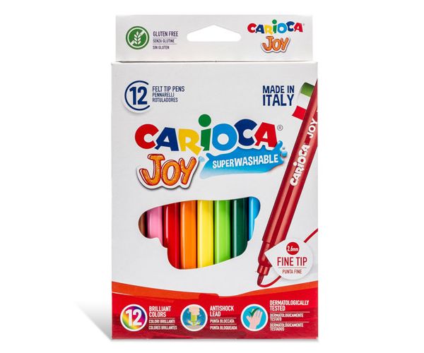 Set flomastera od 12 kom, mogu se oprati - Carioca