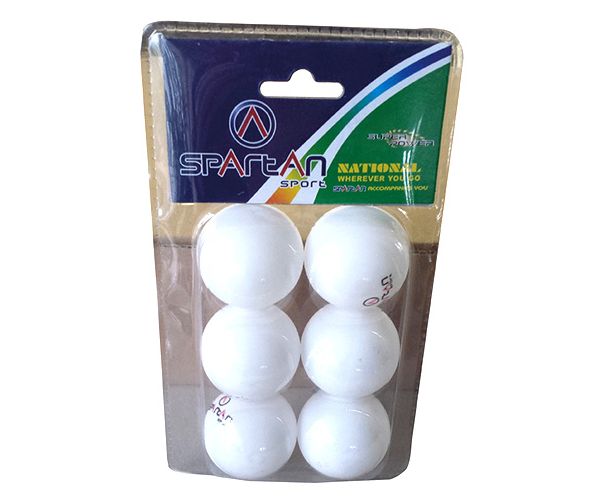 Set od 6 loptica za stolni tenis - Spartan