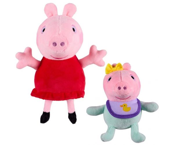 Set plišanih figura Peppa Pig i Evie 2 komada