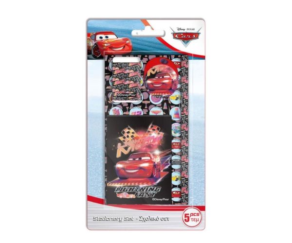 Set pribora za pisanje Disney Cars set od 5 dijelova