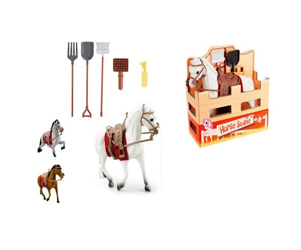 Set sa konjem i raznim alatima 16cm - više vrsta