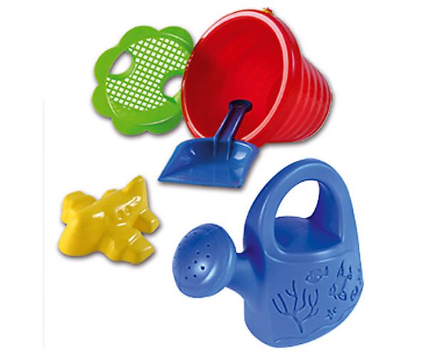 Set za pijesak sa valovitom kanticom, 5 dijelova - D-Toys
