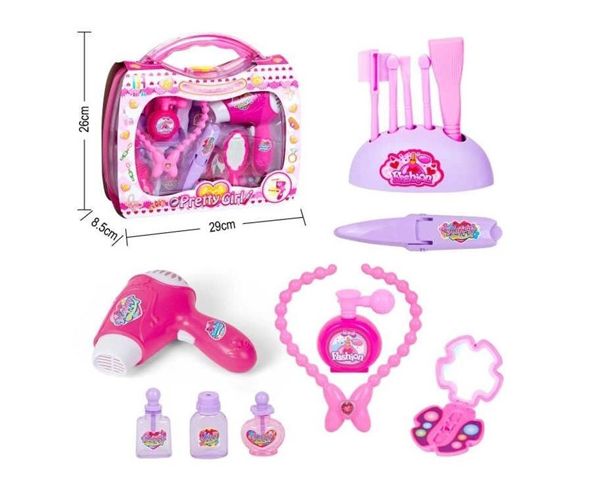 Set za uljepšavanje u pink kovčegu sa dodacima