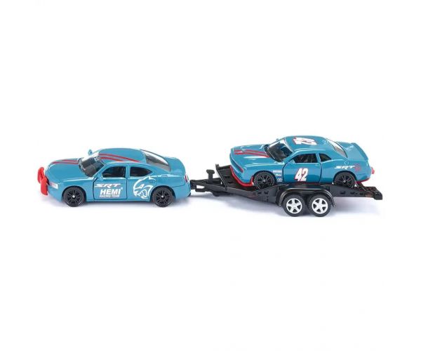 SIKU Dodge Charger + Dodge Challenger SRT Racing kisautó kétdarabos szett 1/55