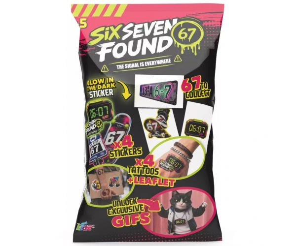Six-Seven Found matrica és tetoválás meglepetés csomag
