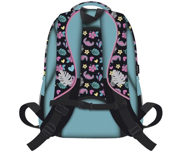 Školski ruksak s uzorkom Disney Stitch, s 4 pretinca i plavim pomponom BPL58 40x29x19 cm
