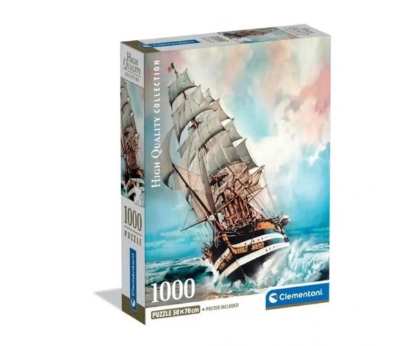 Amerigo Vespucci hajó mintás HQC 1000db-os puzzle - Clementoni