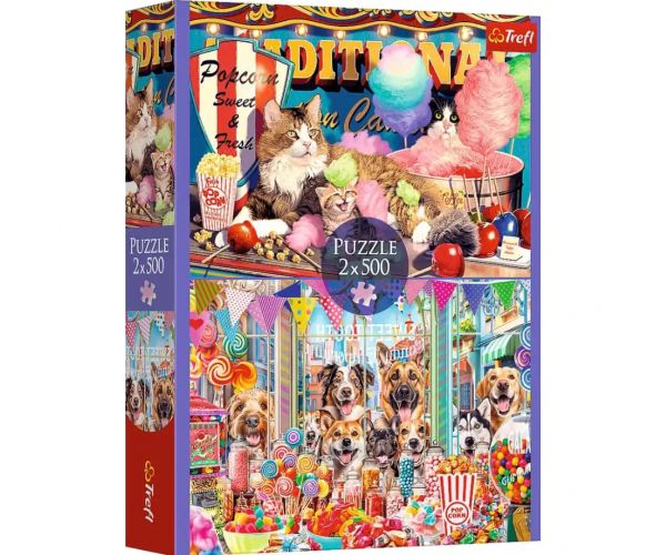 Édesszájú állatok 2x500db-os puzzle - Trefl