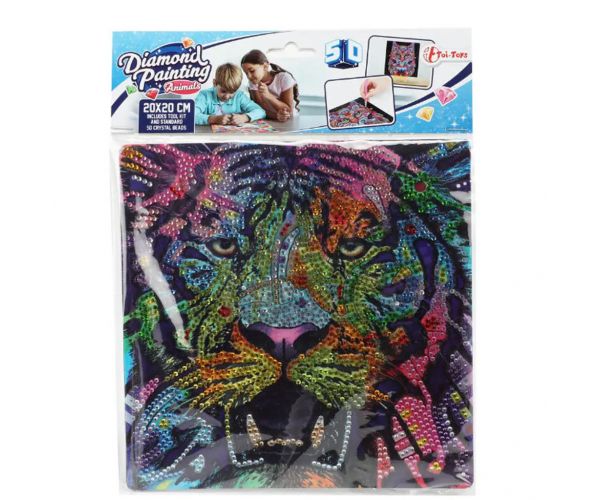 Gyémántszemes kirakó: Tigris gyémántfestő szett 20x20cm