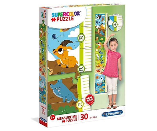 Slatke životinje zidni mjerač visine puzzle 30kom - Clementoni