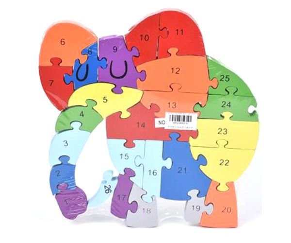 Slon drvene puzzle