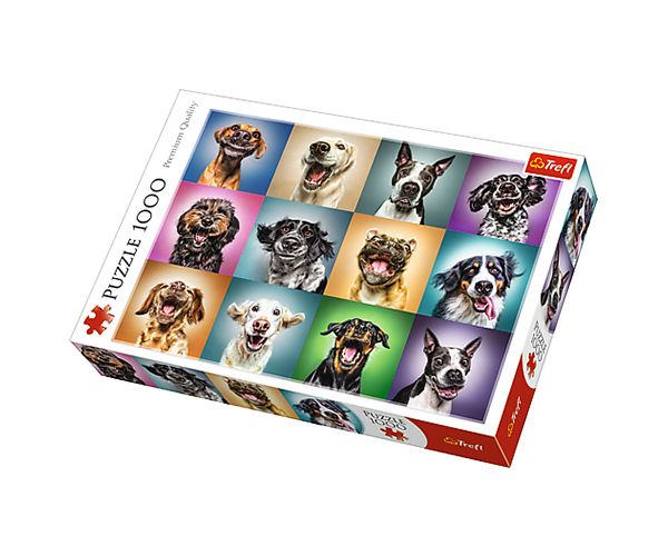Smiješni psi - portret puzzle 1000kom - Trefl
