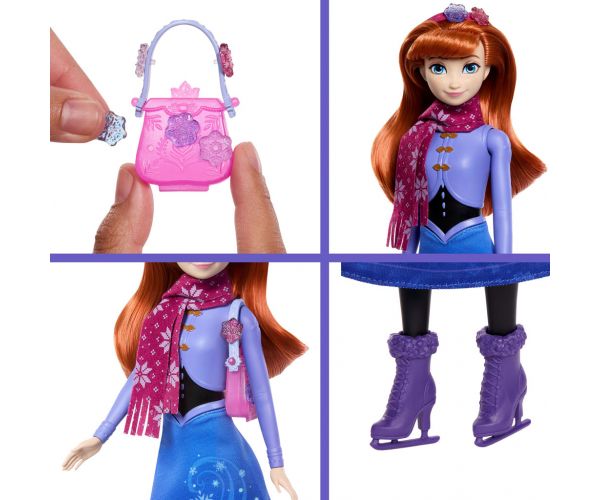 Snježno kraljevstvo - Iznenađenje ledenog kristala - Anna u odjeći iz Snježnog kraljevstva 2 - Mattel