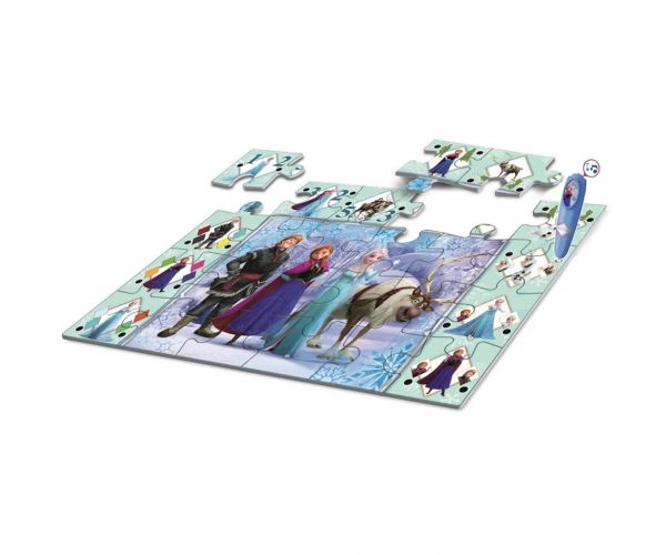Snježno kraljevstvo interaktivni 24-dijelni podni puzzle - Clementoni