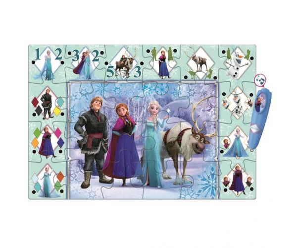 Snježno kraljevstvo interaktivni 24-dijelni podni puzzle - Clementoni