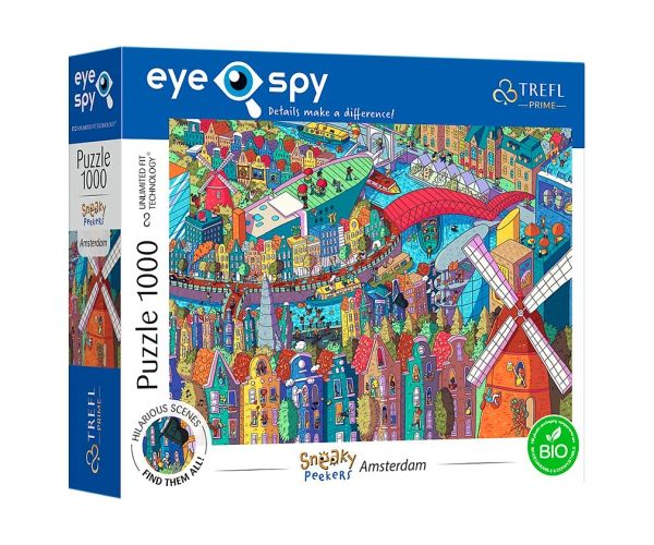 Sneaky Peekers: Amsterdam UFT 1000kom puzzle - Trefl