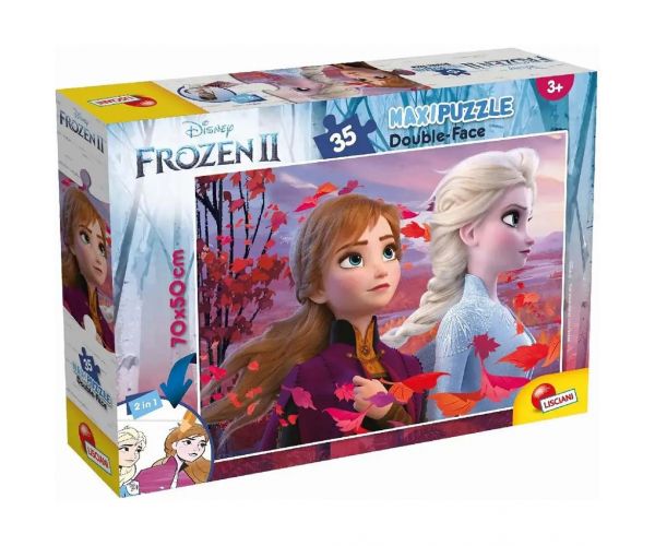 Jégvarázs 2 2az 1-ben 35db-os maxi puzzle és színező 70x50cm - Lisciani