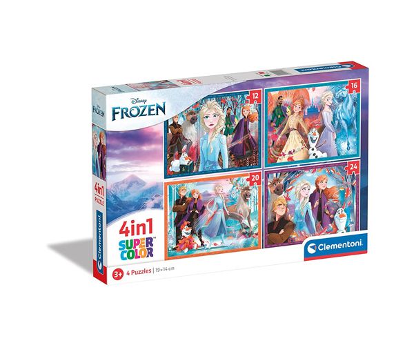 Snježno kraljevstvo 2. 4 u 1 puzzle - Clementoni