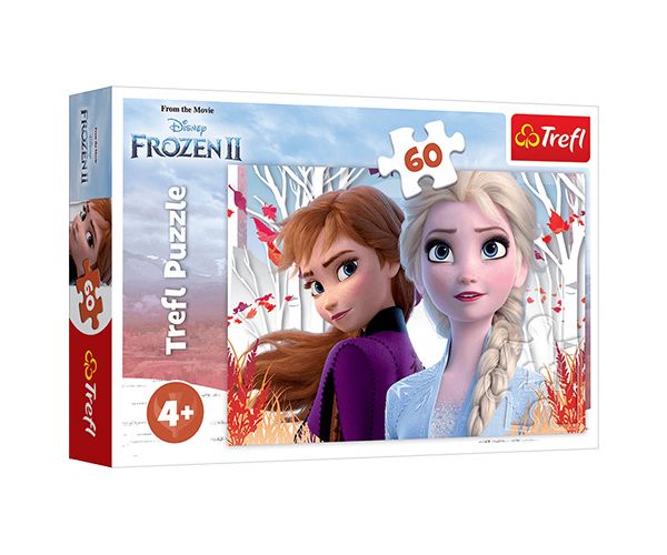 Snježno kraljevstvo 2: Anina i Elzina čarobna avantura puzzle 60kom - Trefl