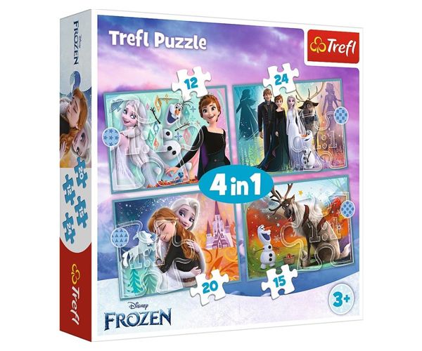 Snježno kraljevstvo 2. Puzzle set 4 u 1 - Trefl